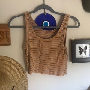 Mustard Yellow AE Crop Top